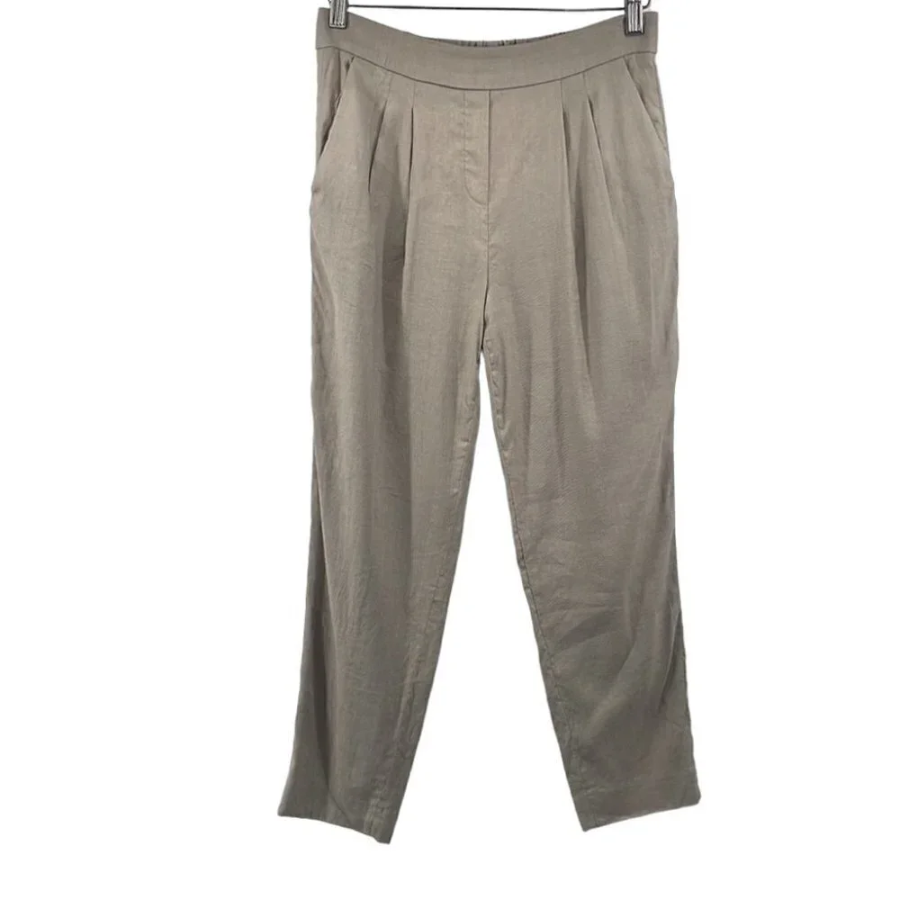 Aritzia Babaton Cohen Pant Linen trouser office event vacation sz 6